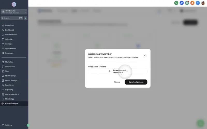 Automatic user assignment